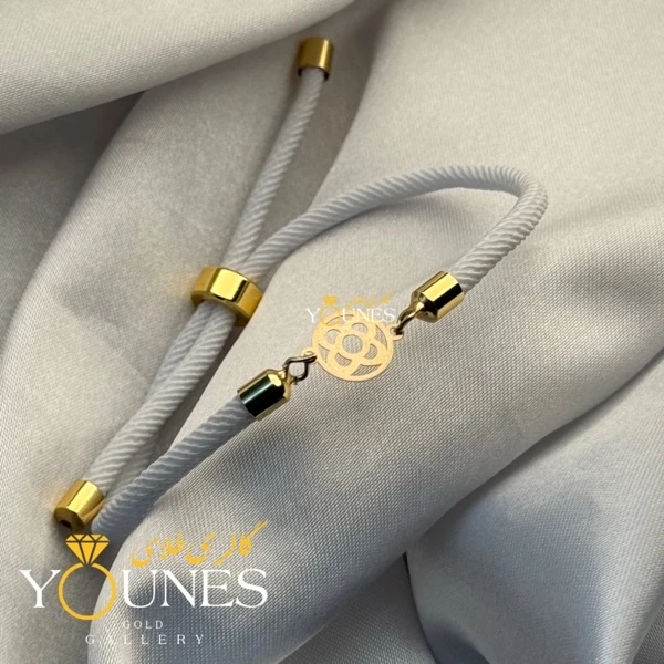 دستبند چهار گل مینیمال طلا لیزری